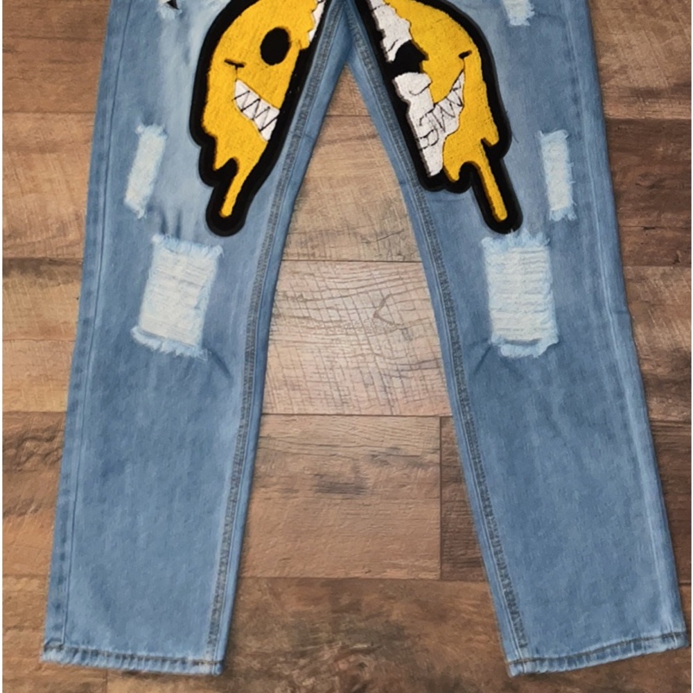 Mens Happy Graphic Jeans size 34